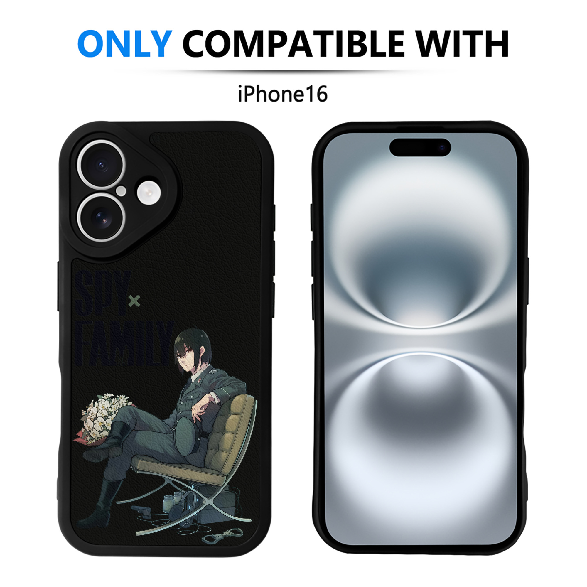 （画像用） SPY×FAMILY间谍家家酒 【iPhone 16シリーズ対応】シリコンスマホケース（レザー調） 材質：シリコン